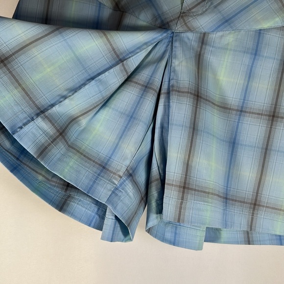 Columbia Omni-Dry Titanium Blue Plaid Skort - Picture 6 of 10